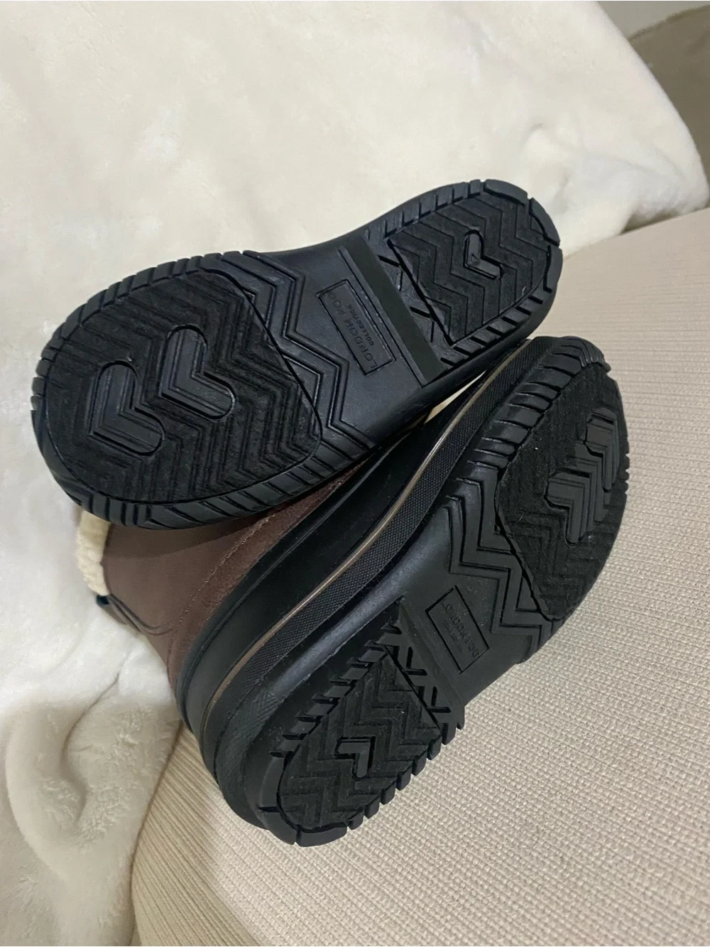 London Fog | Kids Brown and Black Waterproof Snow Boots Size 9 Walker Toddler